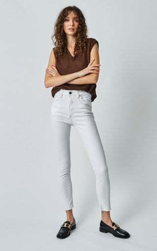 DCD High Waisted White Jeans | DRICOPER DENIM
