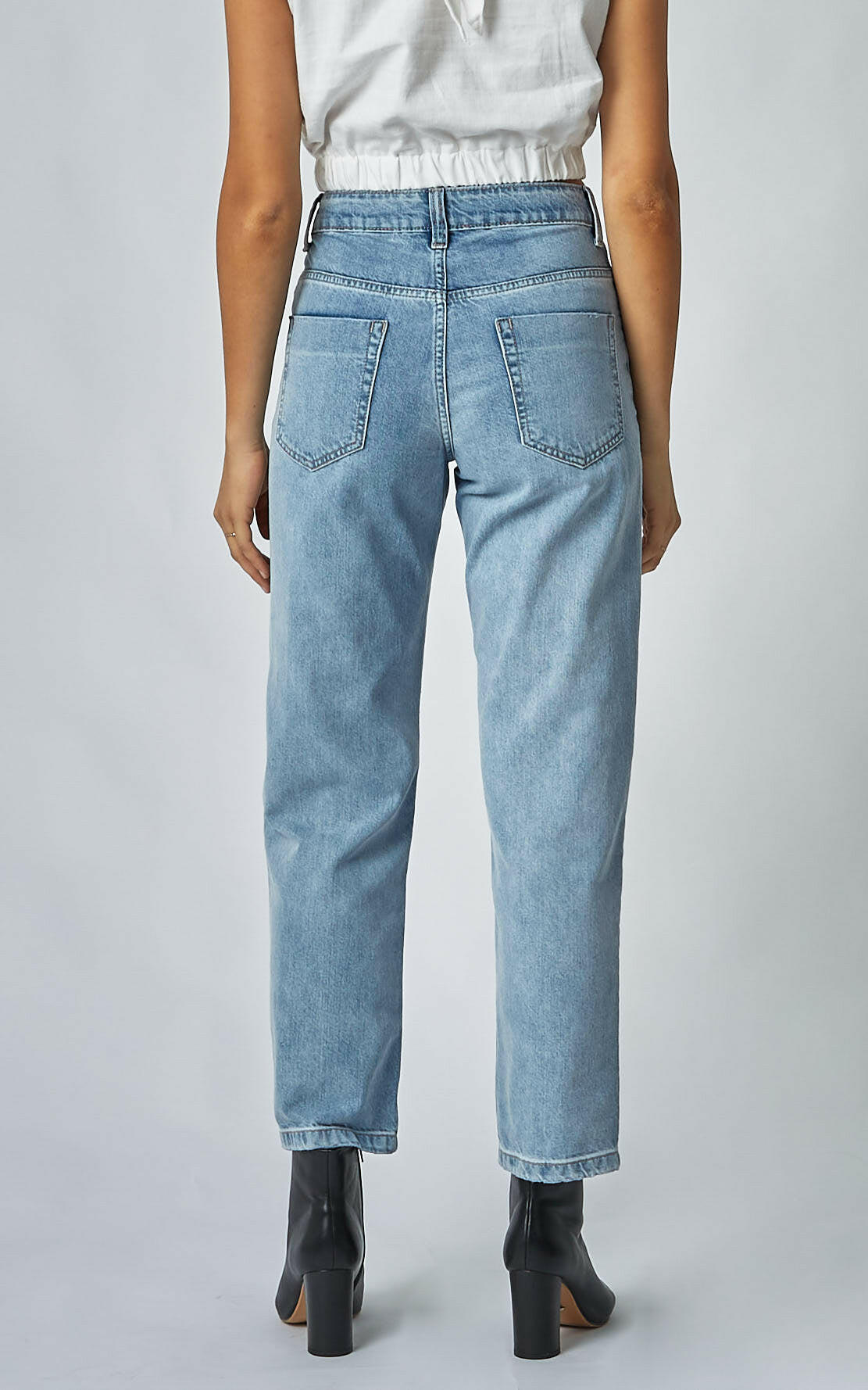 Evie Wide Leg Sun Bleach Denim Jeans | DRICOPER DENIM